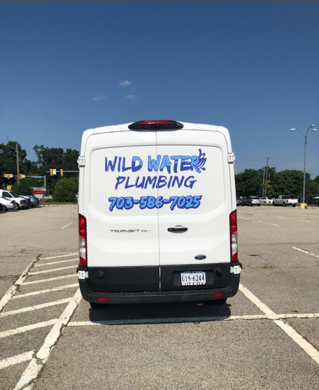 Wild Water Plumbing service vehicle_rear