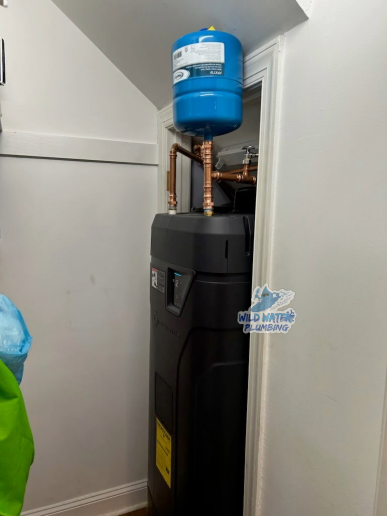 55 gal. Tall 4.5kW 2-Element On-Demand Electric Water Heater (3) on demand water heater Jacksonville NC, electric water heater installation Jacksonville NC, water heater replacement Onslow County NC