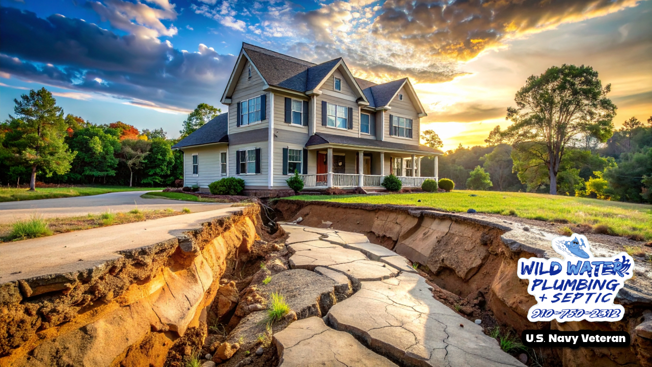 property value loss poor drainage NC, selling home with drainage issues, yard flooding home appraisal impact, septic problems home resale NC, mold crawlspace selling house, foundation cracks inspection issues, flood disclosure North Carolina homes, soggy yard curb appeal loss, drainage problems real estate deal breaker, French drain increase home value, yard flooding insurance issues, coastal NC home value water damage